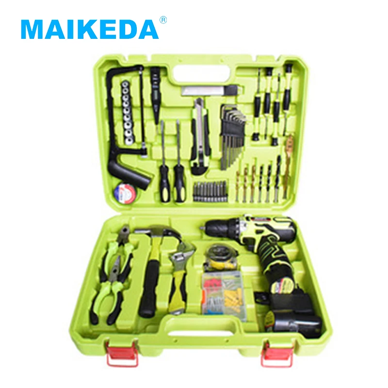 

52pcs Electric Drill Mechanic Set Cordless 12V Brushless Power Hand Drill Kit Cordless Screwdriver Kit Hand Tools Set