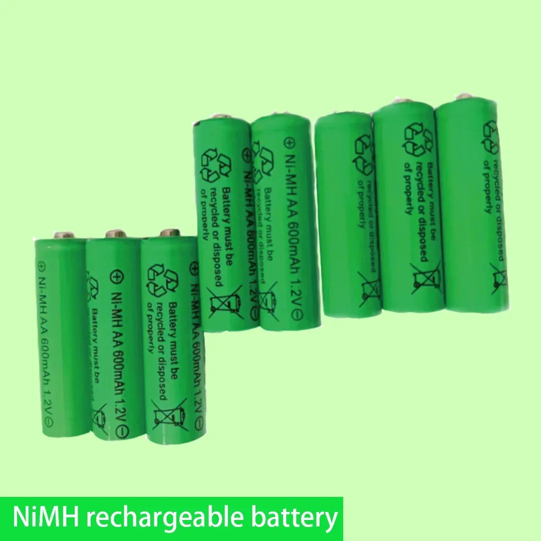 AA 1.2V 600mAh NiMH Rechargeable Battery for Electric Toothbrush Flashlight Mouse Watch Toy Watch AA Battery