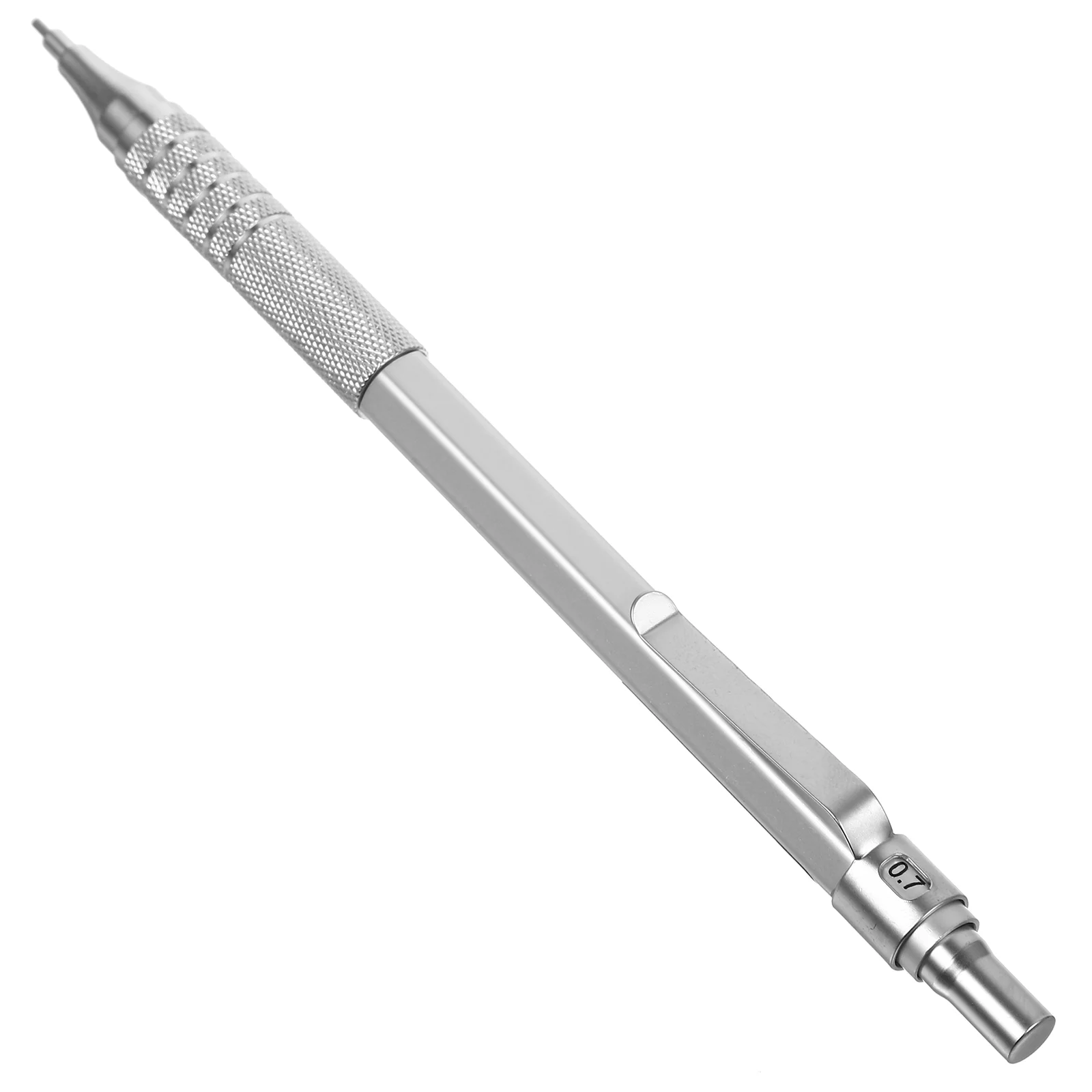 

07mm Mechanical Pencil Automatic Pencils Refill Leads for Writing Drawing Drafting(Silver)