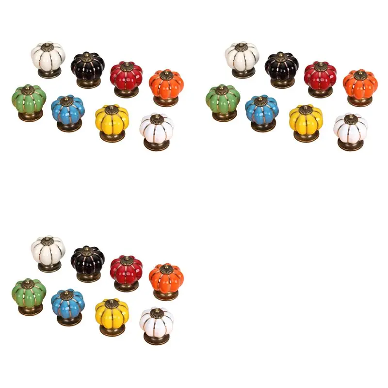 

Набор из 24 ручек-тыкв премиум-класса, 38 мм, для ящиков и дверей шкафов, с одним отверстием