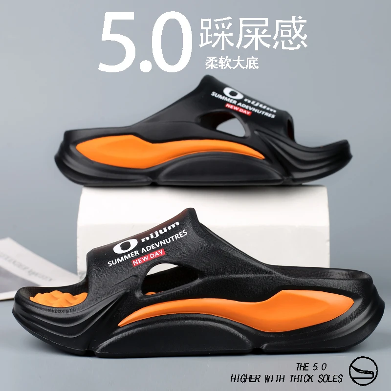 

Men Slippers EVA Comfortable Home Lightweight Beach Non Slip Bedroom Couple Luxury Summer Women Sandals Orginal Design Brand