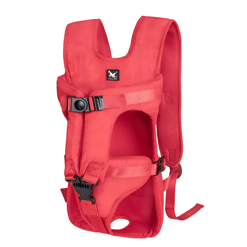 Outdoor-Haustier-Tragetasche für vorne am Hals, verstellbarer, freihändiger Hunderucksack für mittelgroße und kleine Hunde – Detail 13