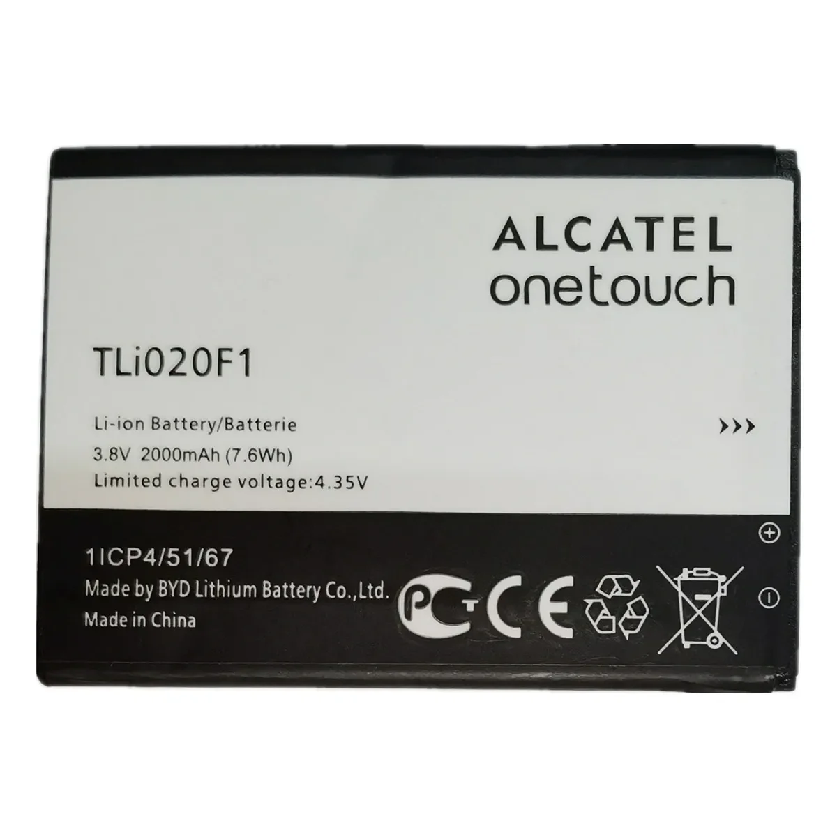 New TLI020F1 Phone Battery For Alcatel One Touch PIXI 4 5045D U5 5044D Y I T / 5047D 5047Y 4047D Pop 2 5042D C7 7040 7040D 501F