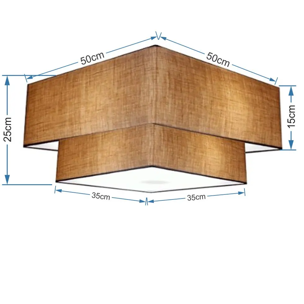 SV-3022 Square Dome Color Straw Color Plafon For Gourmet Balcony