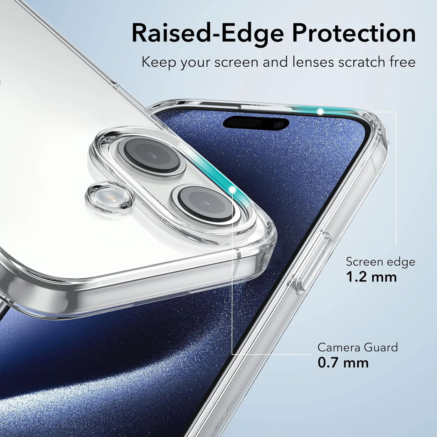 Ultradünne, klare, weiche Hülle für iPhone 16 Plus 16 Pro Max Fundas, transparente TPU-Rückseite – Detail 4