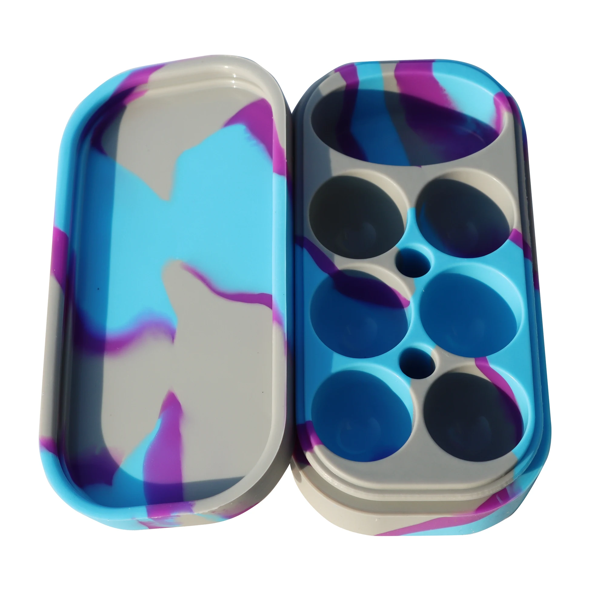 

2Pcs 34ML Silicone Wax Jar Containers, 1.15oz Silicone Storage Tank, Oil Classification Container, Smoking Oil Storage box