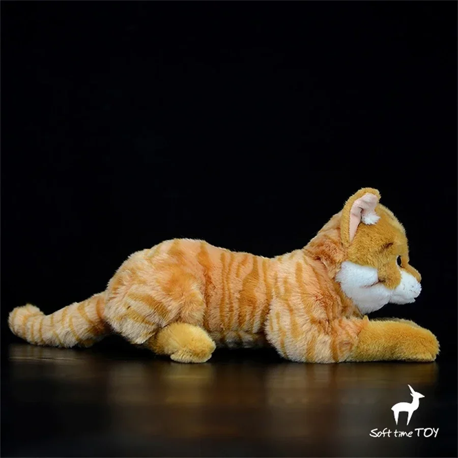 Tabby cat Plush Toy Realistic Bengal Cat Stuffed Animal Lifelike Tiger Cat Plushie Caracal Simulation Doll Gift - view 3