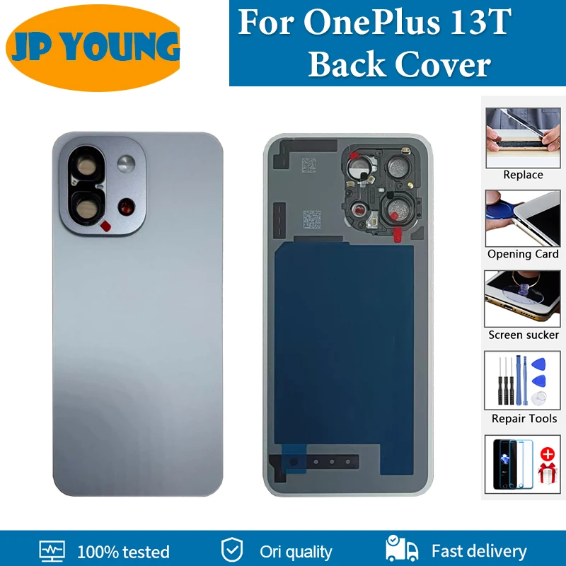 oneplus-13t-1-13t用バックカバー、背面ガラス、リアハウジングケース交換用、oneplus-13-t-pkx110用バックバッテリーカバー