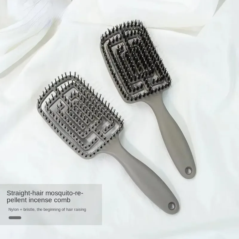 Hair Brush Scalp Massage Comb Hairbrush Bristle&Nylon Women Wet Curl Define Detangle Hair Brush for Hairdressing Styling Tools