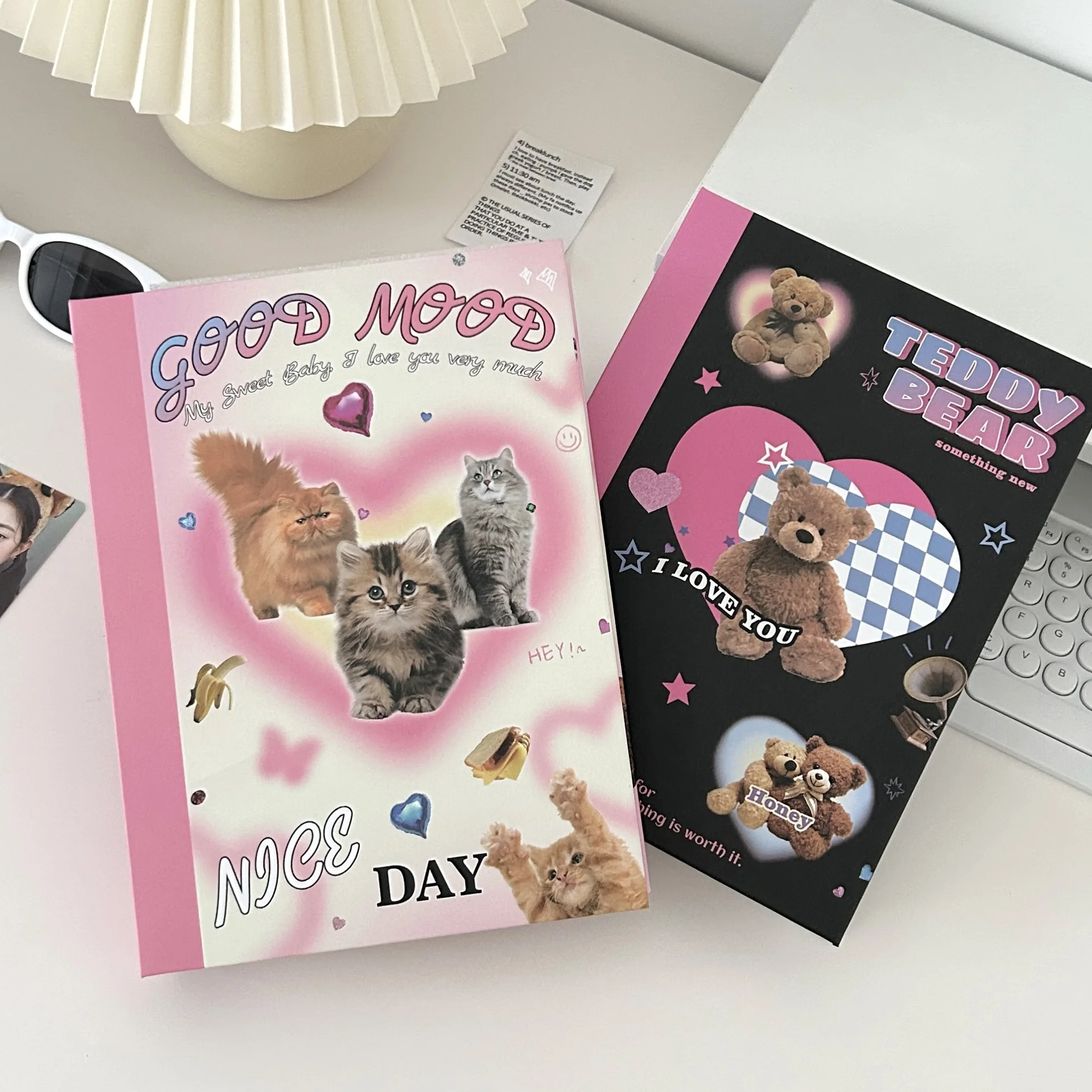 MINKYS-carpeta para sesión fotográfica Kawaii Retro A5 Kpop, tarjetas fotográficas para coleccionar libros, álbum de almacenamiento, cuaderno de