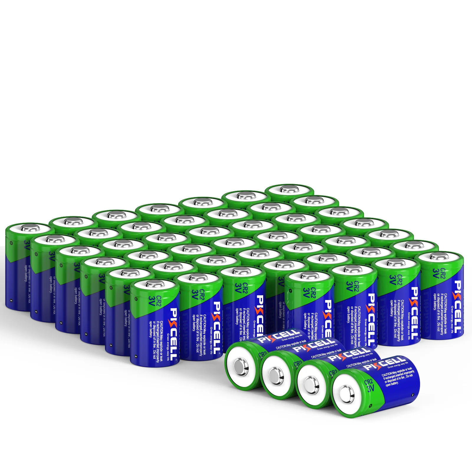 PKCELL 50PCS CR2 Photo Lithium 3V Battery Cr2 Photo Li-MnO2 Battery Dl-CR2 3v Batteries For Cameras, Medical Devices, LED Lights