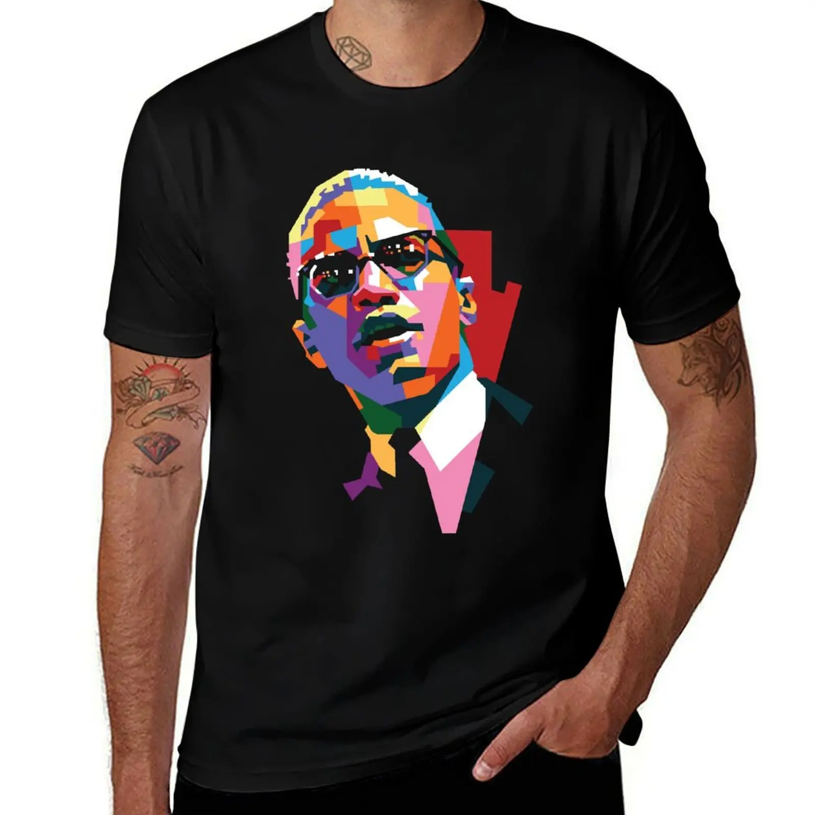 

Malcolm X T-Shirt t shirt man cotton man t shirts cotton man t shirts for men T-shirt