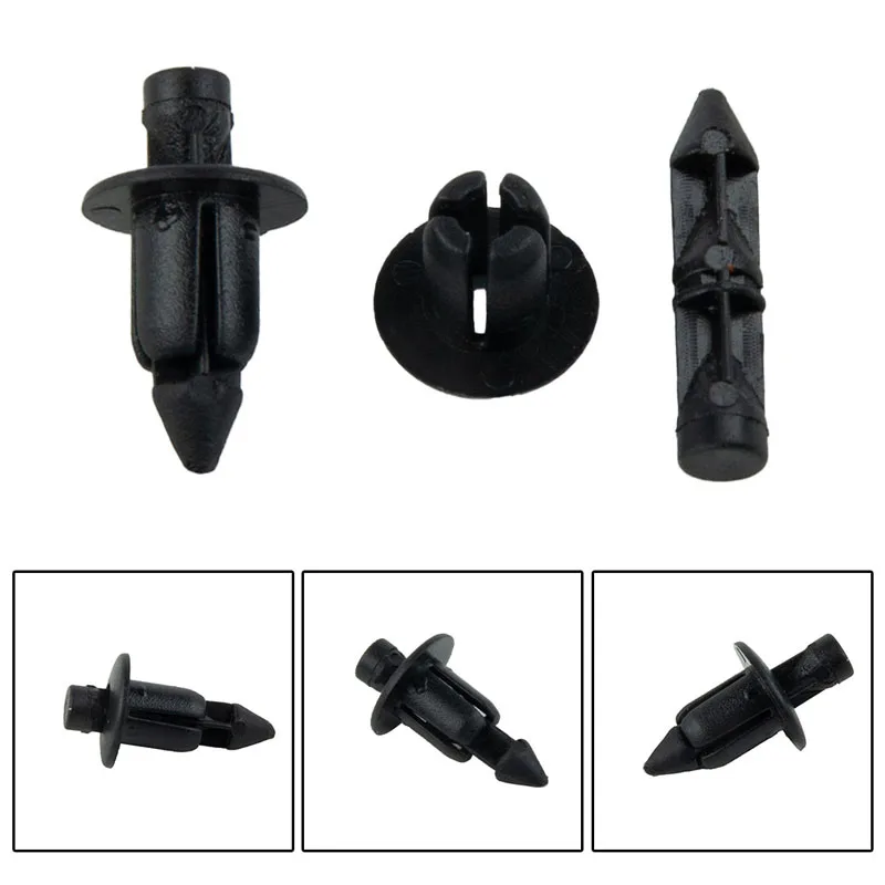 10-100pcs Plastic Bicycle Fairing Rivet Setting Panel Fastener Clips For Honda For Suzuki For Kawasaki Car Fenders Bumpers Clips