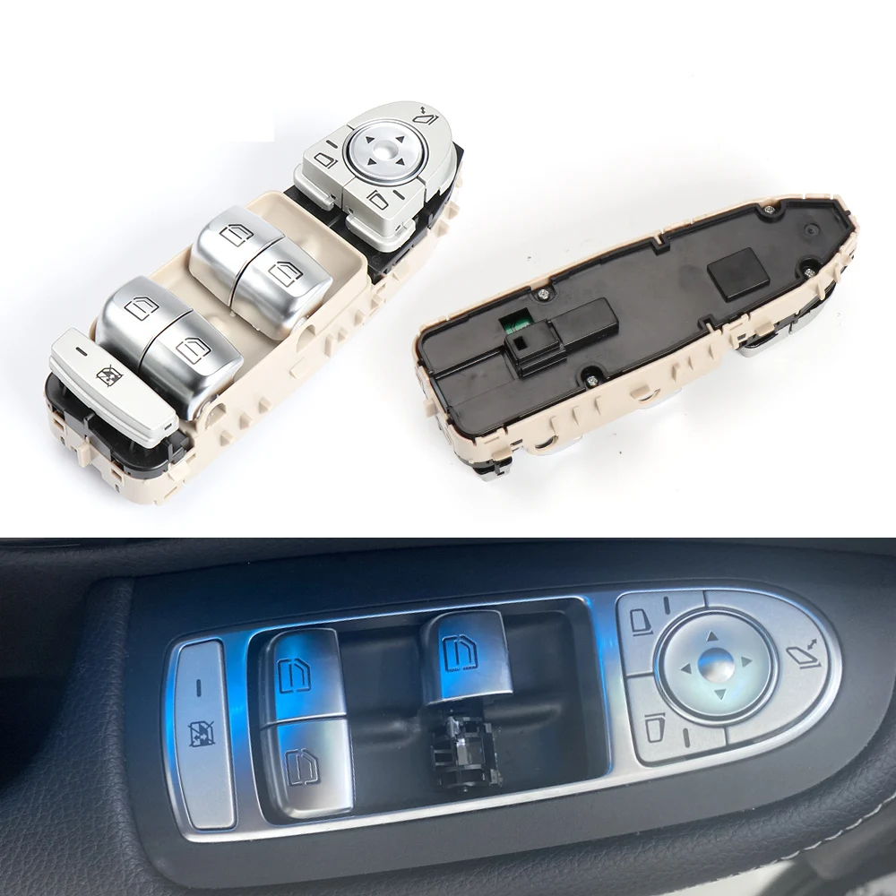 

Для Mercedes Benz C GLC Class C200 C200 GLC260 W205 W253 Кнопка электрического переключателя окна, переключатель управления стеклом двери автомобиля