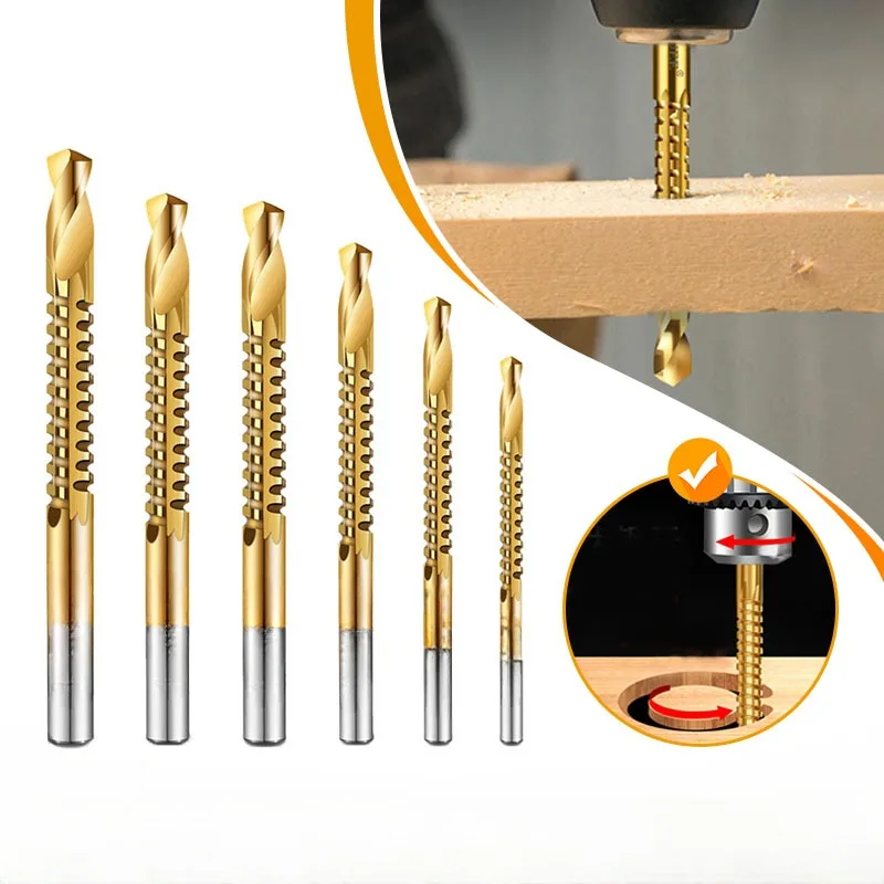 Cobalt Drill Bits Set Spiral Metric Composite Tap Drill Bit Tap Cutting Drilling Twist Bit For Cutting Slotting