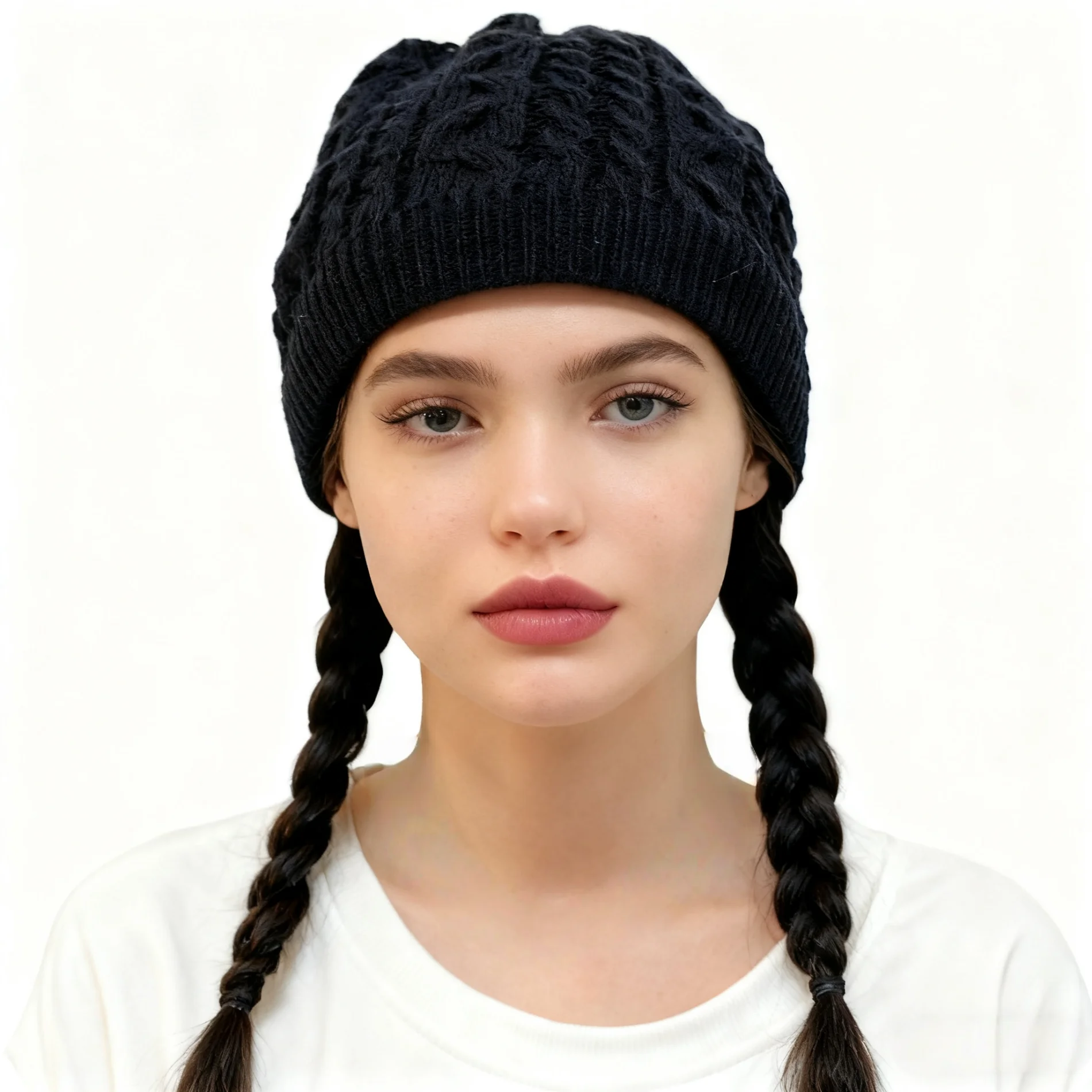 Mehrzweck-Set mit gestrickter Wintermütze und Schal | Warme Thermo-Mütze, Halswärmer, Ski-Gesichtsbedeckung für Damen und Herren, Outdoor, kaltes Wetter – Detail 4