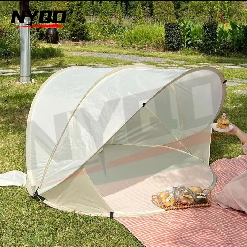 自動ポップアップビーチテント2〜3人高速ポータブルシンプルな日陰太陽釣り公園レジャー旅行バーベキュー観光客