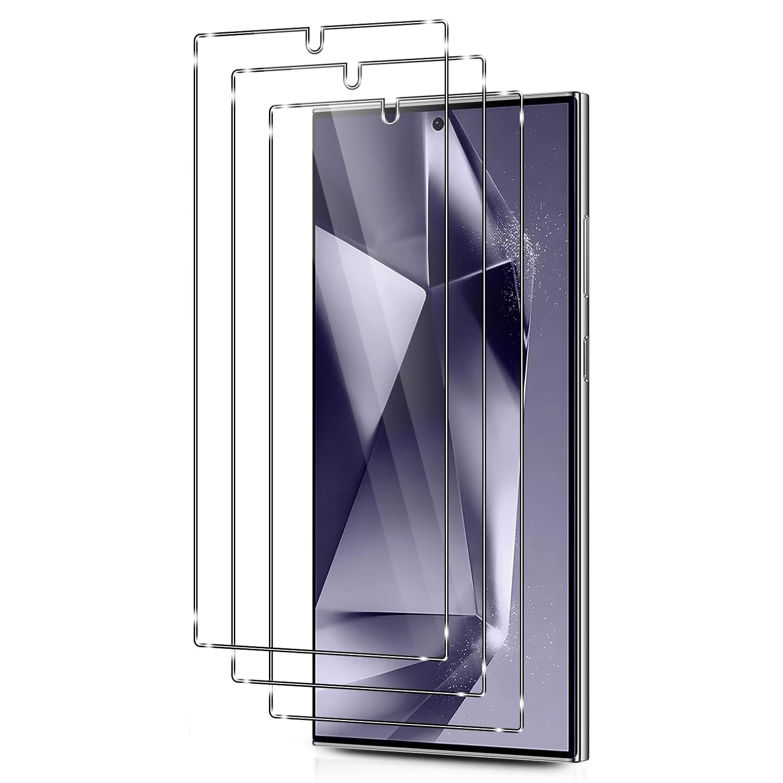 

3pcs Full Cover Tempered Glass For Samsung Galaxy S24 S24+ S24 Ultra Screen Protector Glass Sansung S24 FE Protective Film