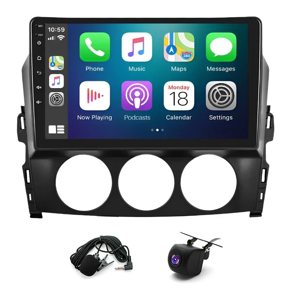 

9 Inches Car Stereo Radio Android 13 Mirror Link with Camera Mic Compatible for Mazda MX-5 2006-2021