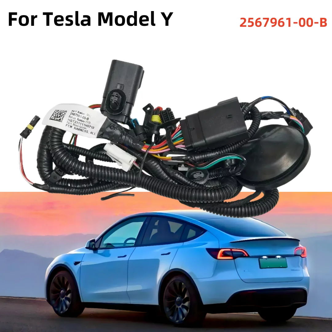 

2567961-00-B For Tesla Model Y Front Gantry Wiring Harness Water Tank Frame Fog Lamp Wiring Harness ACC 256796100B
