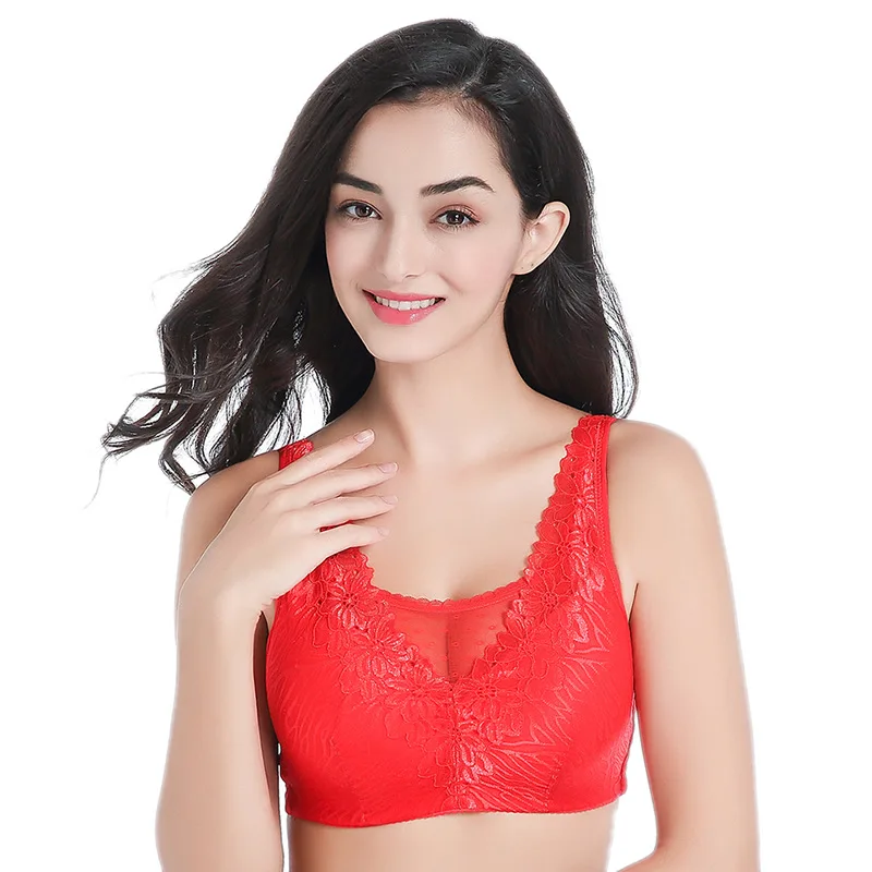 

Wide shoulder strap no steel ring breast prosthesis bra silicone breast special underwear after surgery 8708