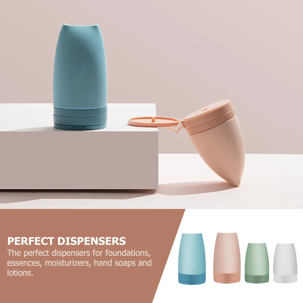 

Travel Lotion Bottles Refillable Containers Empty Silicone Sub Holders Squeezable Dispensers Shampoo Cosmetics Packaging