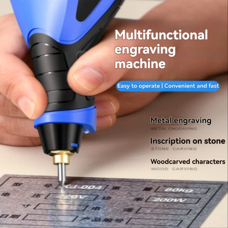 25W Electric Engraver Tool Engraving Pen for Wood Metal Stainless Steel Glass Plastic Etching with Carbide Tips & Craft Stencils