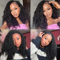12A Kinky Curly Crochet Human Hair Small Spirals Curly Bundles Brazilian Curly Weave Water Wave Virgin Feather Hair Extension For Black Women 7