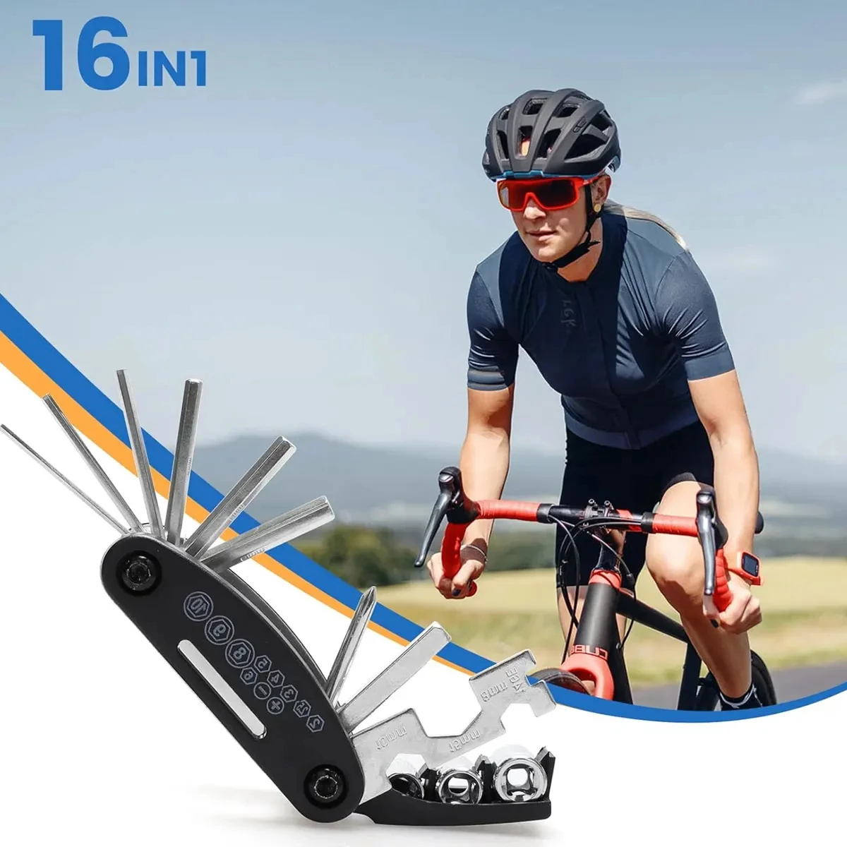Portable Bicycle Repair Tools Kit Bike Repair Tools Kit Pump Tire Patch Multi-functional Wrench Bike Tool Set Accessories