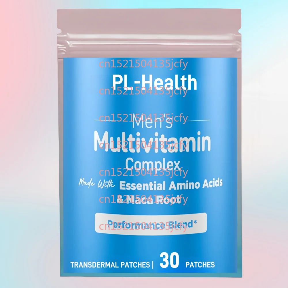 30 Patches Men's Multivitamin Complex Transdermal Patches-with Vitamin A, C, E, B6, B12, D3 To Help Enhance Endurance