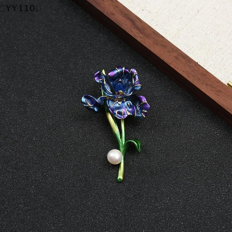 [[YY110」 1 قطعة دبابيس قزحية كلاسيكية من المينا للنساء للجنسين دبابيس نبات اللؤلؤ هدايا غير رسمية لتزيين الأصدقاء #4