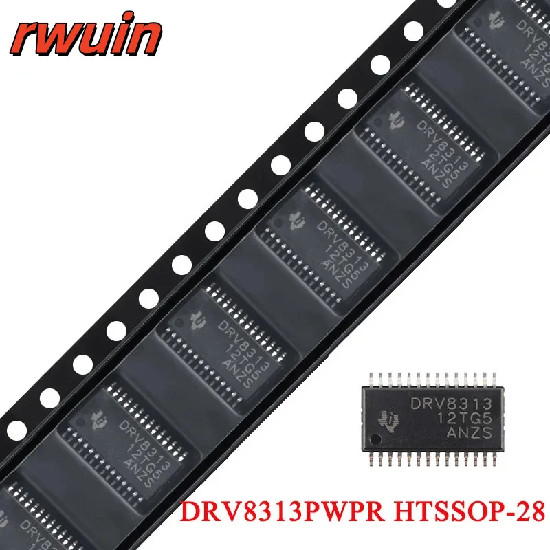 5Pcs/1pc DRV8313 DRV8313PWPR HTSSOP-28-EP Three-phase Motor Driver Integrated Circuit Chip IC