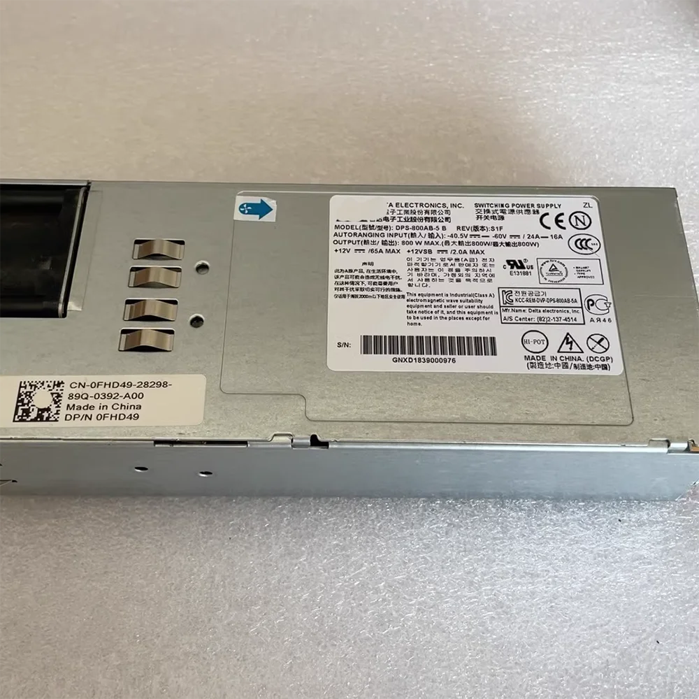 

Блок питания 800 Вт 0FHD49 DPS-800AB-5 B