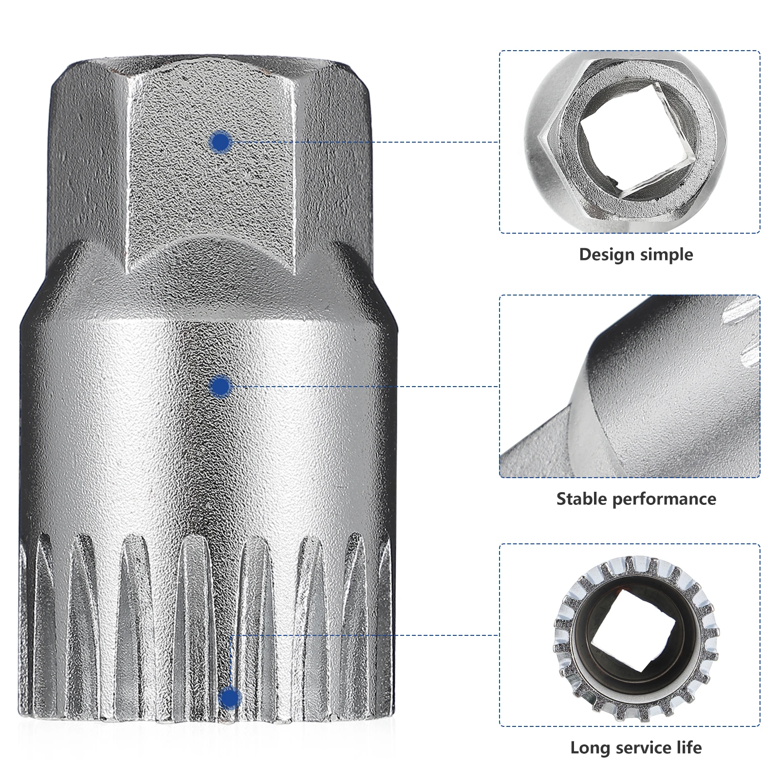 

High Carbon Steel Center Shaft Removal Tool Lightweight Portable Bike Maintenance Supplies Axle Dismounting Sleeve For Repair