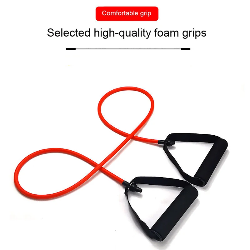 1Pc Resistance Bands With Handles Elastic Rope Stretching And Strength Training Fitness Equipment 、 Yoga Expand Chest Pull Strap