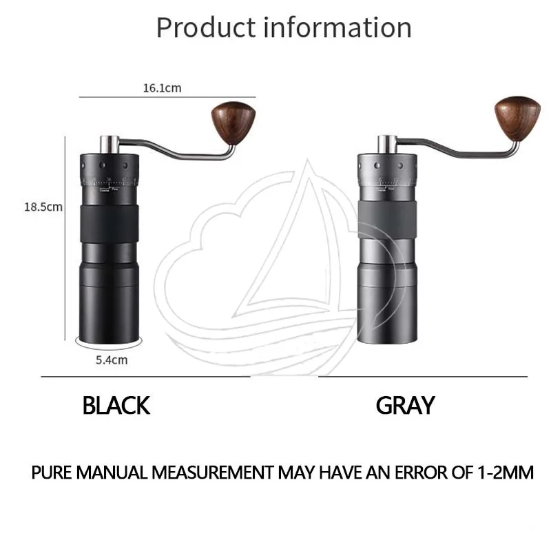 

Manual Coffee Grinder Seven-star Burr Adjustable Setting Magnetic Suction Portable Home Coffee Bean Mill