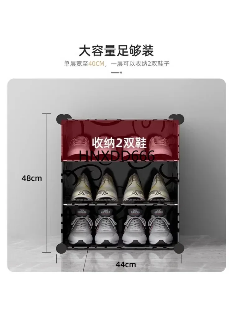 

Simple Door Shoe Rack Home Storage Gadget Multi-Layer Dustproof Shoe Cabinet home furniture zapatero multifuncional
