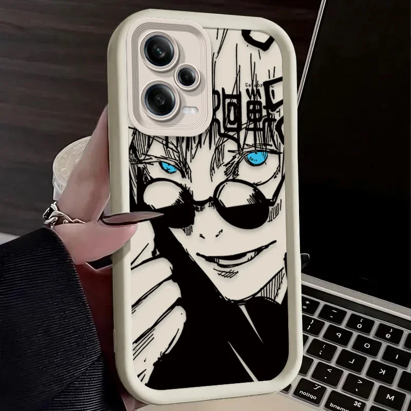 Anime Jujutsu Kaisen Phone Case for Xiaomi Redmi Note 13 12 11 Pro Plus 4G 5G 12S 11S 10S 10 9 9S 8 12C 13C A3 Silicone Cover