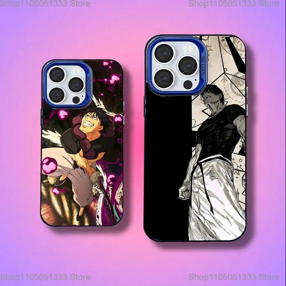 

Toji Fushiguro J-Jujutsu K-Kaisen Phone Case For iPhone 16,15,14,13,12,11,Mini,Pro,E,SE4,XS,MAX Blue Candy Matte Cover