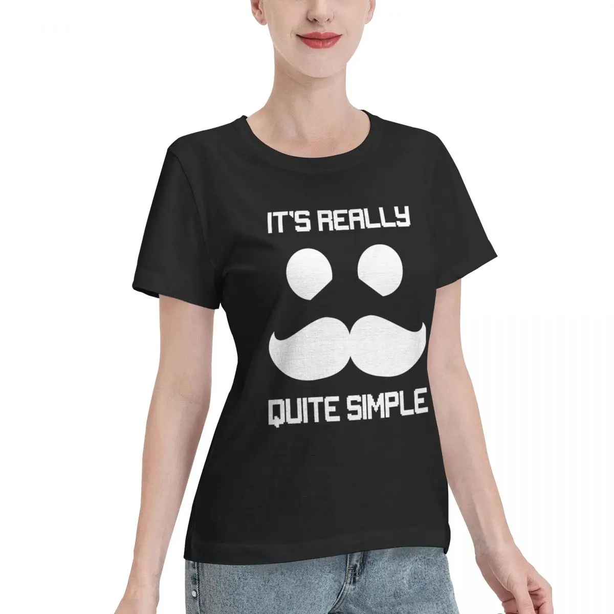 Budget Friendly Mumbo Jumbo Its Really Quite Simple Women's T-shirt Elegant Office Casual Top