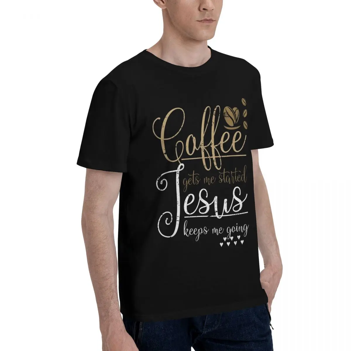 Movement Coffee Jesus Motivational Art T-shirts Championship Funny Graphic Vintage Home USA Size