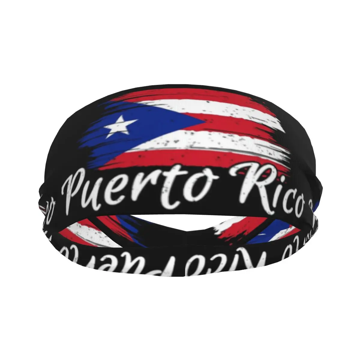 

Headband Puerto Rico Flag Headwrap Hairband for Tennis Gym Fitness Headwear Hair Accessories