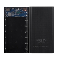 18650 Battery Power Bank Box 22.5W Fast Charging LCD Display 20000Mah Power Board For 6X18650 Battery Powerbank Case A