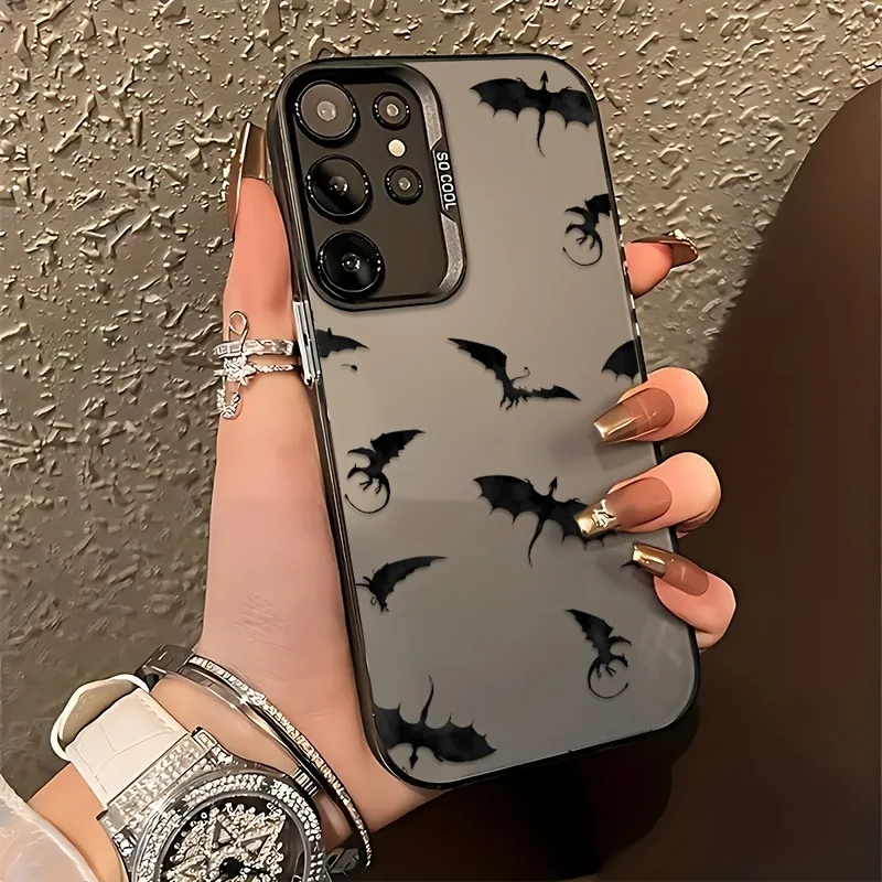Casing Ponsel Pola Naga Terbang Untuk Samsung Galaxy A26 A25 A24 A16 A15 A36 A56 A54 A53 S25 Ultra S24 FE S23 S22 Plus S21 Cover