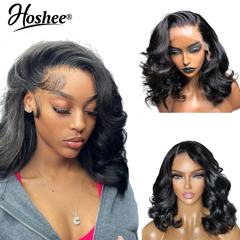 

Hoshee High Density Loose Wave 13X6 Lace Frontal Human Hair Wigs For Women 4X4 Lace Closure Wig Pre Plucked Water Wave Wig Remy