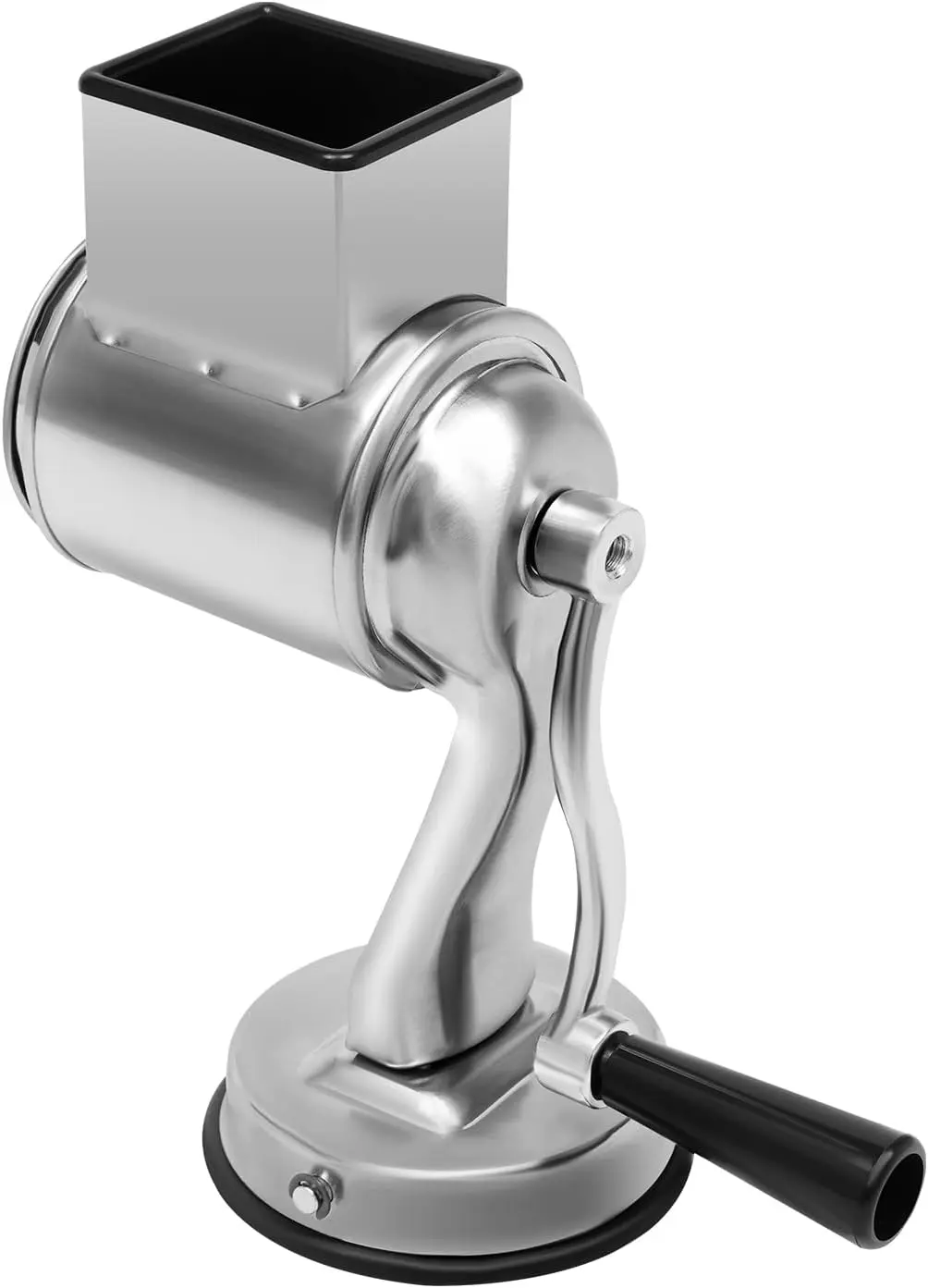 

Aluminium Drum Grater Set, Manual Vegetable Slicer, Potato Grater, Cheese Grater with Crank & 5 Drums for Vegetables, Onion