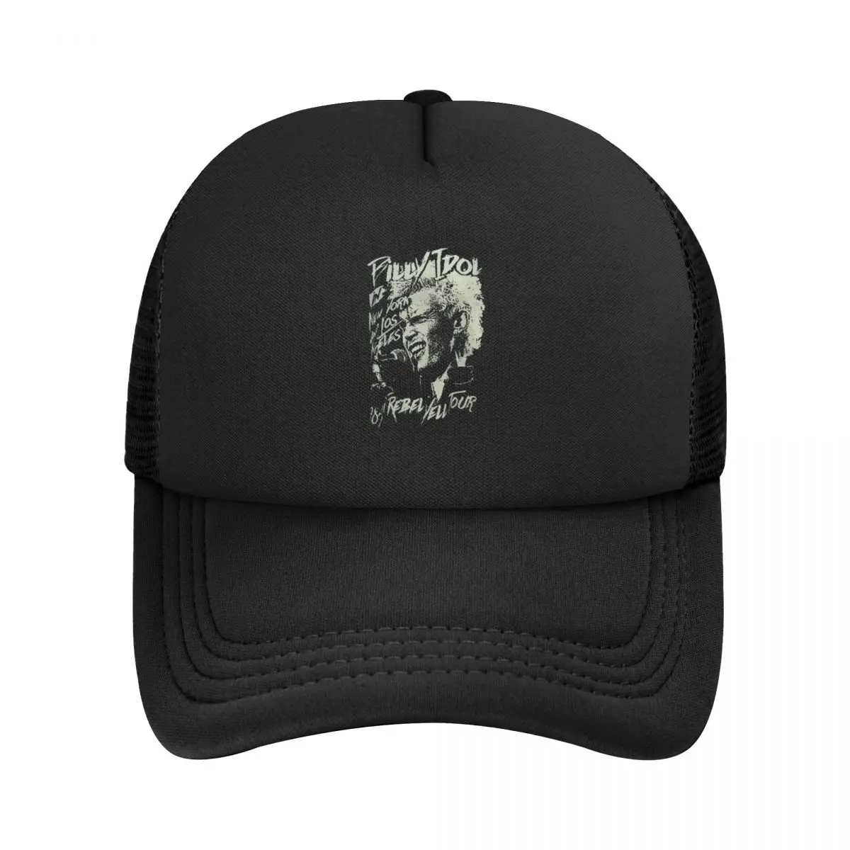 Billy Idol Rebel Yell 1984 Tour Hats Hats Woman Women's Cap Women's Baseball Cap Man Hat Baseball Cap