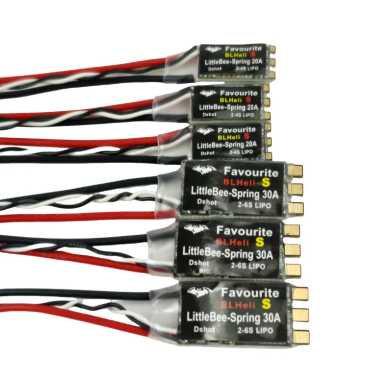 The Little Bee electric adjustment 20A (2-4S)30A (2-6S)ESC is compatible with the power system of multi-axis crossing machines