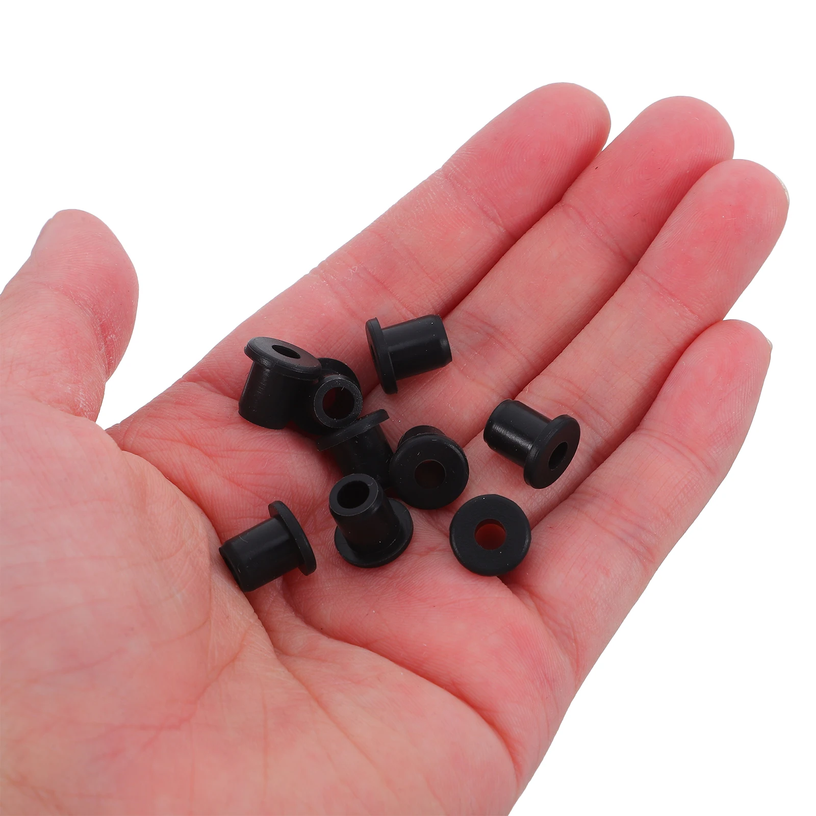 

50pcs Black High Temperature Resistant Silicone Grommets Hole Plugs Cable Protection Waterproof Industrial Home Renovation