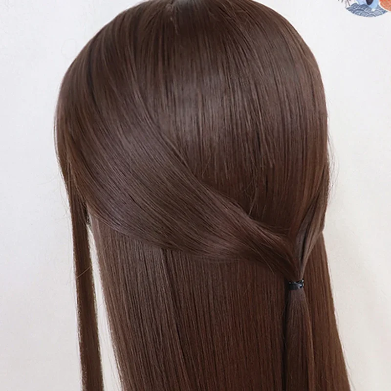 과일 바구니 토루 혼다 코스프레 가발 80cm 긴 내열성 합성 머리 페루카스 코스프레 가발